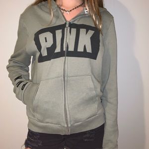 Pink zip up jacket